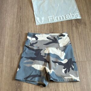Firm Abs Blue Camo Shorts